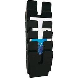 DURABLE, DURABLE Wandprospekthalter FlexiPlus A4 Schwarz 6 Stück
