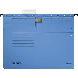 Leitz, Leitz ALPHA Hängehefter 1984 A4 Kaufmännische Heftung V-Base 15 mm 275 g/m² Blau 100% Recycelter Pendarec-Karton 5 Stück