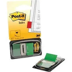 Post-it, POST-IT Index Tabs 25,4x43,2mm 680-3 gr&uuml;n/50 Tabs
