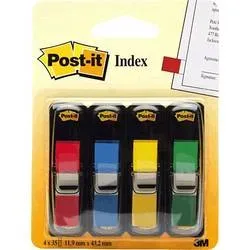 Post-it, POST-IT Index schmal 11.9x43.2mm 683-4 4-farbig ass./4x35 Blatt