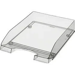 Leitz, LEITZ Briefkorb Plus A4 52260002 glasklar