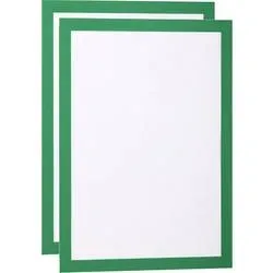 DURABLE, DURABLE Sichtfenster Duraframe 4872/05 gr&uuml;n, selbstklebend 2 Stk.