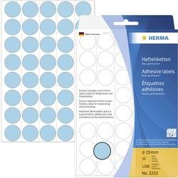 HERMA, HERMA Etiketten rund 19mm 2253 blau 1280 St&uuml;ck