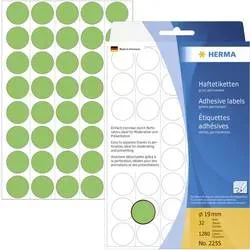 HERMA, HERMA Markierungspunkte 19mm 2255 gr&uuml;n 1280 St&uuml;ck