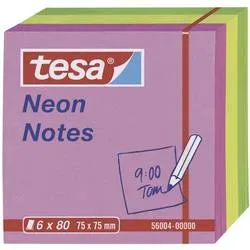 tesa, TESA Neon Notes 75x75mm 560040000 3 Farben ass. 6x80 Blatt