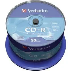 Verbatim, Verbatim CD-Rohlinge 700 MB 50 Stück