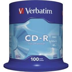 Verbatim, Verbatim CD-Rohlinge Extra Protection 700 MB 100 Stück