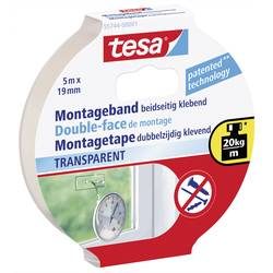 tesa, tesa Montageband Powerbond Transparent 19 mm (B) x 5 m (L) Papier 55744