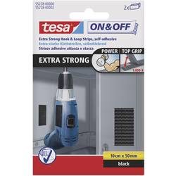 tesa, TESA Klettstreifen On&Off 5x10cm 552280000 schwarz 2 St&uuml;ck