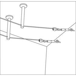 Paulmann 17824 Niedervolt-Seilsystem-Komponente Umlenker 2er Set Chrom