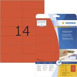 HERMA, HERMA 5059 Multifunktionsetiketten SuperPrint Rot Rechteckig 280 Etiketten pro Packung
