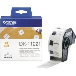 PTOUCH, PTOUCH Etiketten quadratisch 23mm DK-11221 QL-500 weiss 1000 Stk./Rolle