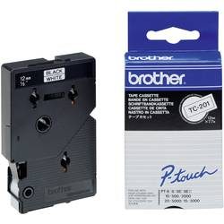 PTOUCH, PTOUCH Band, laminiert schwarz/weiss TC-201 PT-3000 12 mm