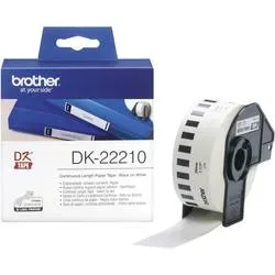 PTOUCH, PTOUCH Endlos-Etiketten 29mmx30.48m DK-22210 QL-500/550 Papier Rolle