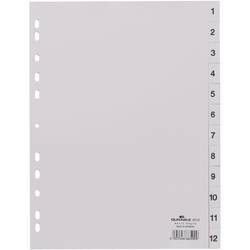 DURABLE, DURABLE Register 6512 Grau DIN A4 23 x 29,7 cm