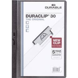 DURABLE, DURABLE Klemmhefter DURACLIP 30 2200/01 f&uuml;r 30 Blatt A4 schwarz