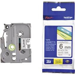 PTOUCH, PTOUCH Band, laminiert schwarz/weiss TZe-211 PT-1280VP 6 mm