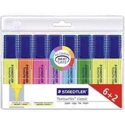 Staedtler Textmarker Textsurfer® classic 8 St./Pack. Gelb, Rot, Pink, Blau, Türkis, Orange, Grün, Violett 1 mm, 5 mm