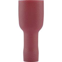 Vogt Verbindungstechnik 396105S Flachsteckhülse Steckbreite: 4.8 mm Steckdicke: 0.5 mm 180 ° Vollisoliert Rot 1 St.
