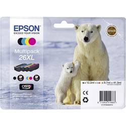 Epson, EPSON Multipack Tinte XL CMYBK T263640 XP 700/800 700/500 Seiten
