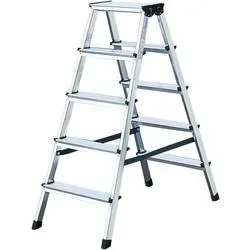KRAUSE, Alu-Stufendoppelleiter, 2 x 5 Stufen
