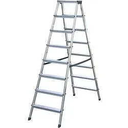 KRAUSE, Alu-Stufendoppelleiter, 2 x 8 Stufen