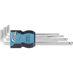 Hazet 2105LG/9H Innen-Sechskant Winkelschraubendreher-Set 1.5 mm, 2 mm, 2.5 mm, 3 mm, 4 mm, 5 mm, 6 mm, 8 mm, 10 mm 1.5