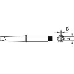 Weller 4CT5A7-1 Lötspitze Meißelform, gerade Spitzen-Größe 1.6 mm Spitzen-Länge 62.3 mm Inhalt 1 St.