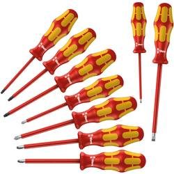 Wera 160i/162i/167i/9 VDE Schraubendreher-Set 9teilig Schlitz, Kreuzschlitz Phillips, Kreuzschlitz Pozidriv, Innen-TORX