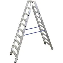 KRAUSE, Alu-Stufendoppelleiter, 2 x 10 Stufen