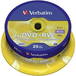 Verbatim, VERBATIM DVD+RW Spindle 4.7GB 43489 4x 25 Pcs