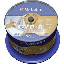 Verbatim, VERBATIM DVD-R Spindle 4.7GB 43533 1-16x fullprint o.L 50 Pcs
