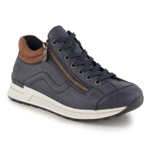 Rieker, Rieker Sneaker mit weichem Schaftrand, Freizeitschuh, Halbschuh, Schnürschuh