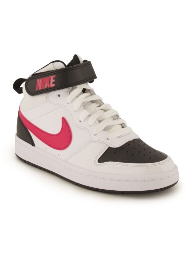 Nike, Nike Court Borough 2 Sneaker - White + University Red + Black EU37.5 Kids