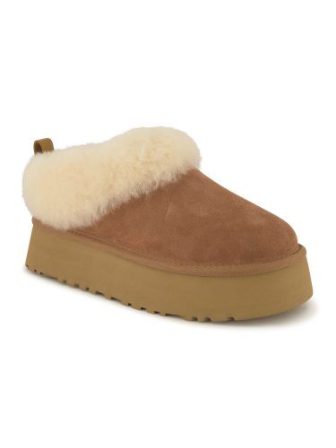 UGG, UGG Tazelle gefütterte Plateau Slipper - Chestnut EU36 Damen
