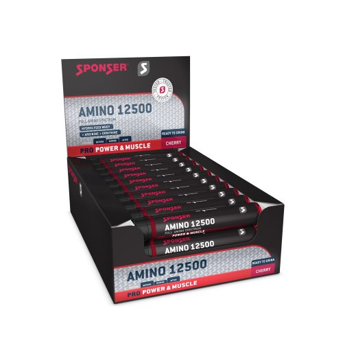 SPONSER - Power Getränk, Amino 12500 Kirsche 30x25ml, 25 ml
