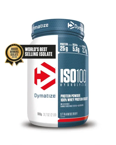 DYMATIZE, Dymatize Iso 100 Strawberry (932g)