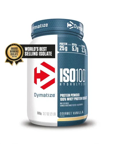 DYMATIZE, DYMATIZE - Power Pulver, Iso 100 Gourmet Vanilla 2lb, 932G