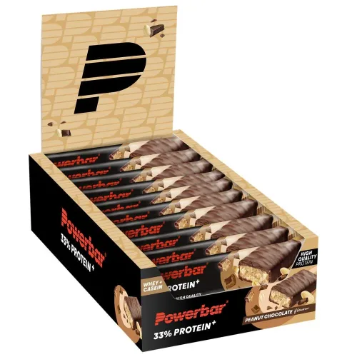 PowerBar, Powerbar 33% Protein+ Bar Peanutbutter Chocolate (10x90g)