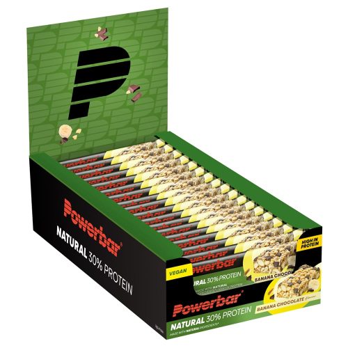 Powerbar Natural 30% Protein Banana-Chocolate 18 x 40 g Sportriegel Grün, Herren, Größe: 0