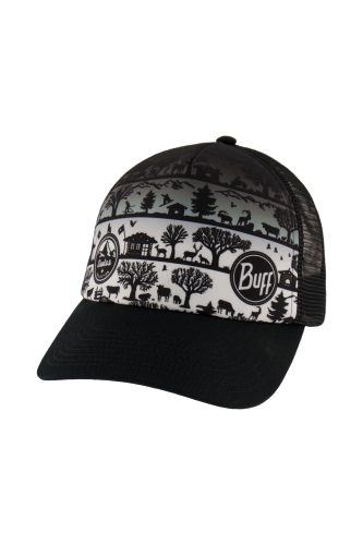 Buff Swiss Collection Trucker Cap Schwarz, Herren, Größe: ONE SIZE