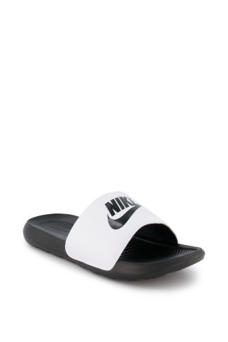 Nike, Nike Victori One Pantoletten - Weiss + Schwarz EU41 Herren