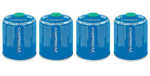 CAMPINGAZ, Campingaz CV470 Kartusche Multipack 4 Stück Gaskartusche – Holzkohle/Briketts/Grill Anzünder – blau