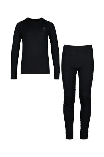 Odlo, Odlo Merino 200 Base Layer Set für Kinder - Wandern, Ski & Snow - schwarz, 152