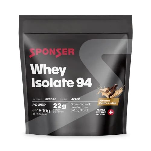 SPONSER, SPONSER - Power Pulver, Whey Isolate 94 Caffe Latte, 1500g