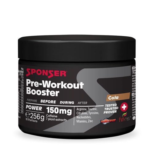 Sponser Sportnahrung AG, Sponser Pre-Workout Booster Cola Dose 256 g