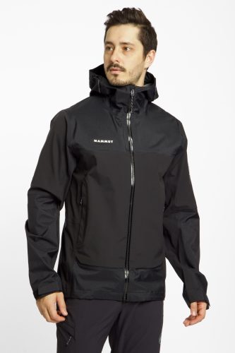 MAMMUT Ducan Guide Hooded Herren Outdoorjacke Schwarz, Herren, Größe: M