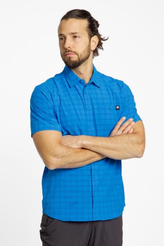 MAMMUT Lenni Herren Wanderhemd Blau, Herren, Größe: S