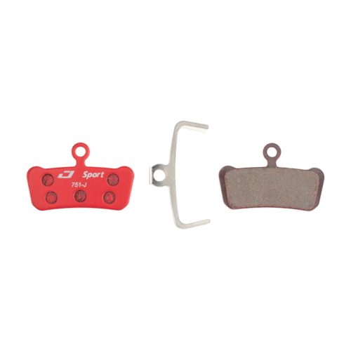 Jagwire 1-Paar Sport Semi-Metallic Sram DCA098 Scheibenbremsbelag Rot, Herren, Größe: ONE SIZE
