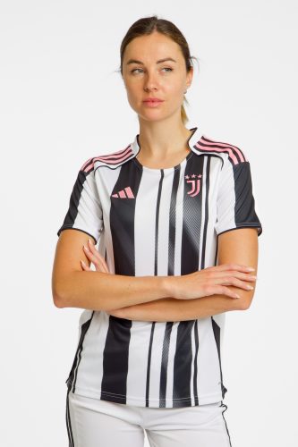 adidas Juventus Turin Home Replica Damen Fussballtrikot 25/26 Schwarz, Damen, Größe: XL